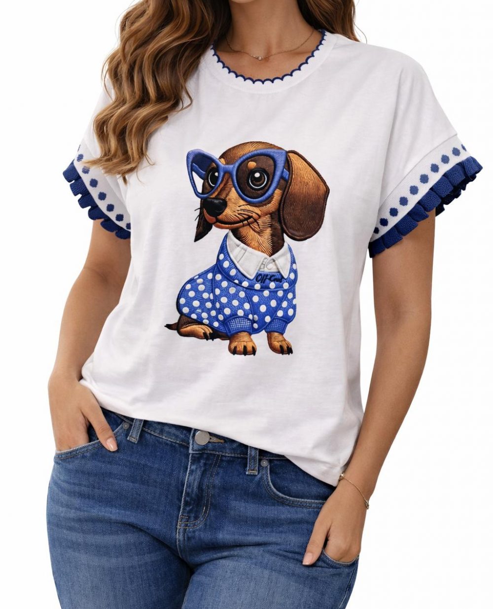 Tee-Shirt bleu cheryl