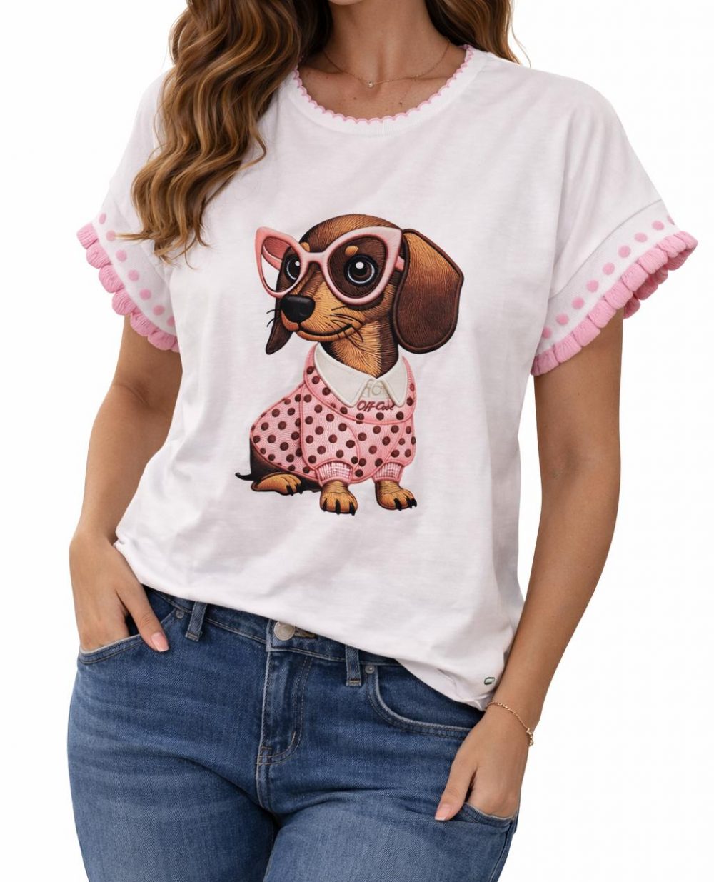 Tee-Shirt rose cheryl