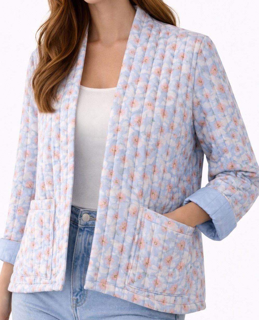 Veste Jeanne fleurie