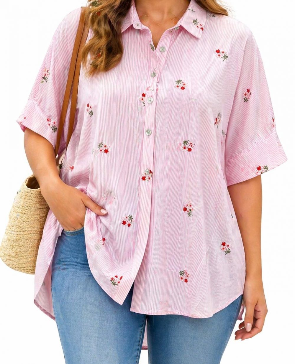 Chemise Agathe rose