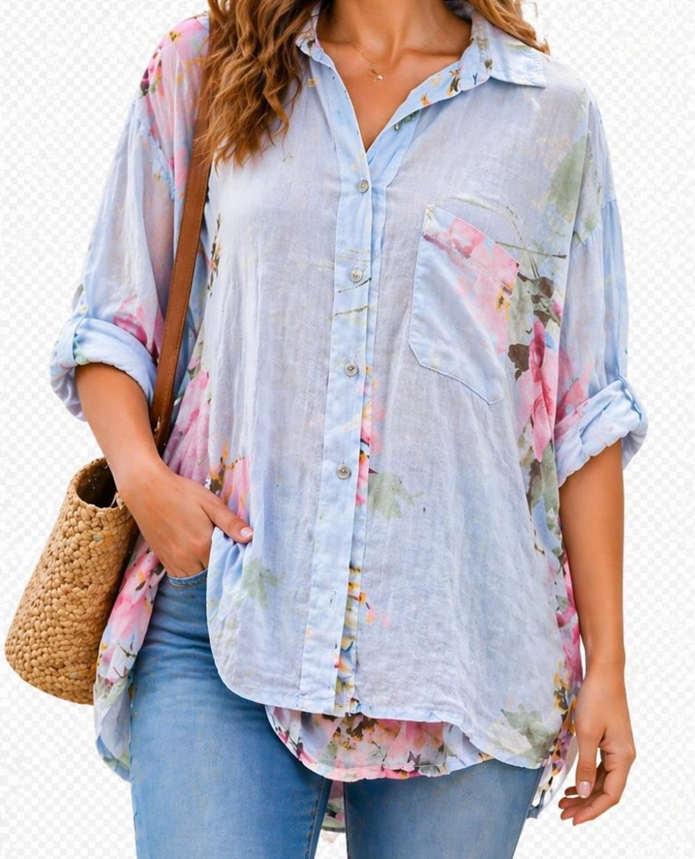 Chemise Lilia bleue