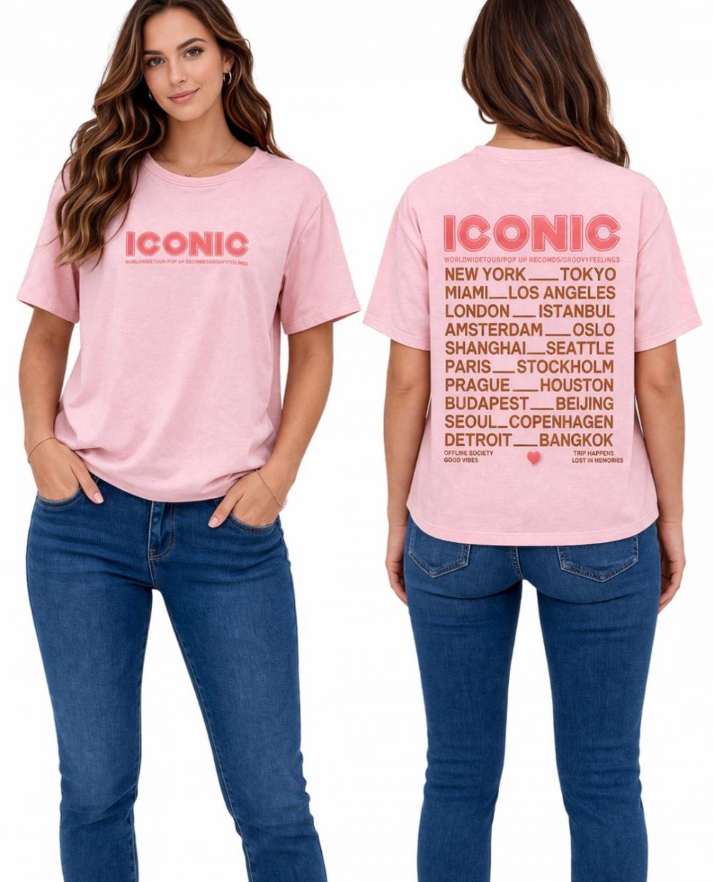 Tee-Shirt Iconic Rose