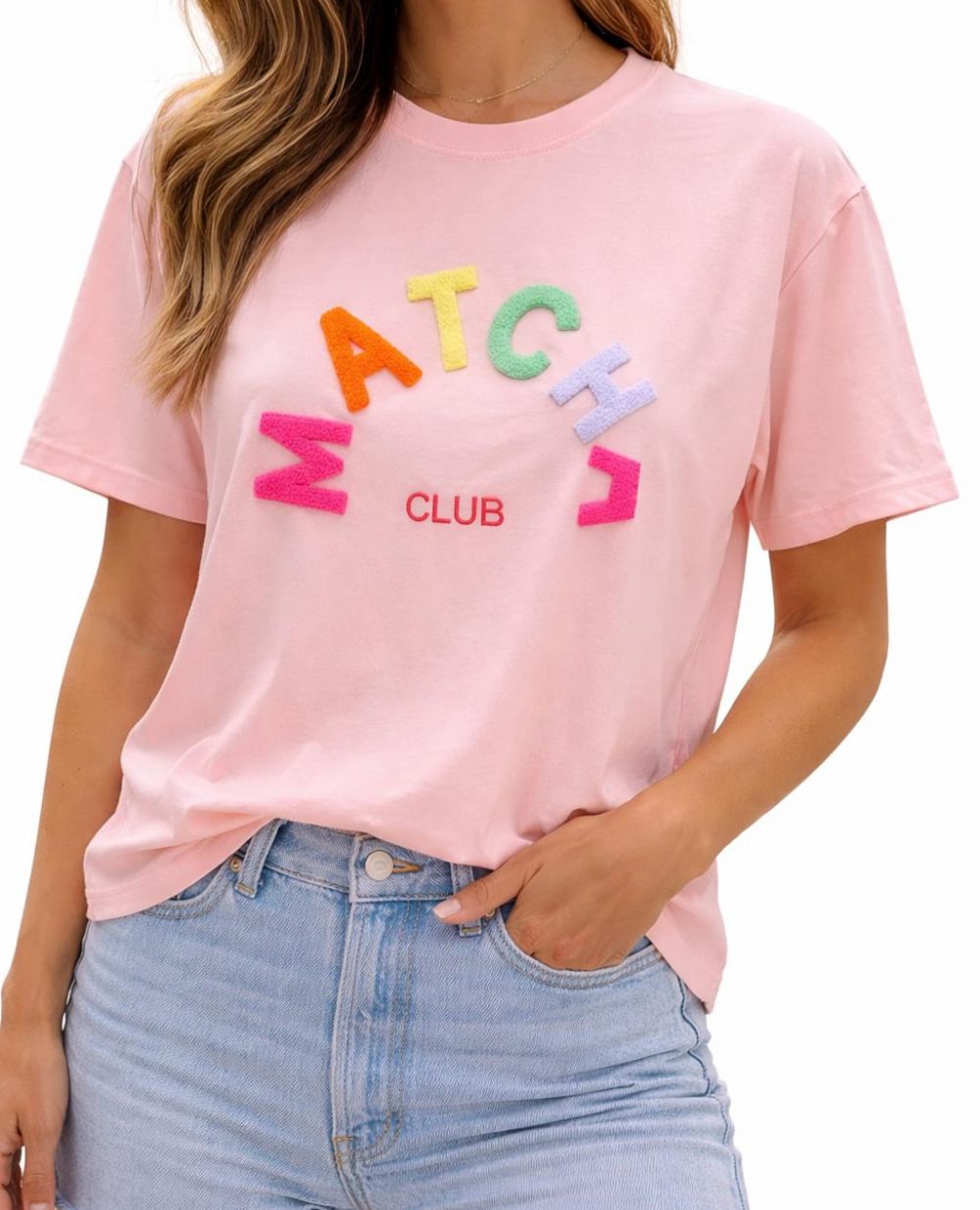 Tee-Shirt Matcha rose