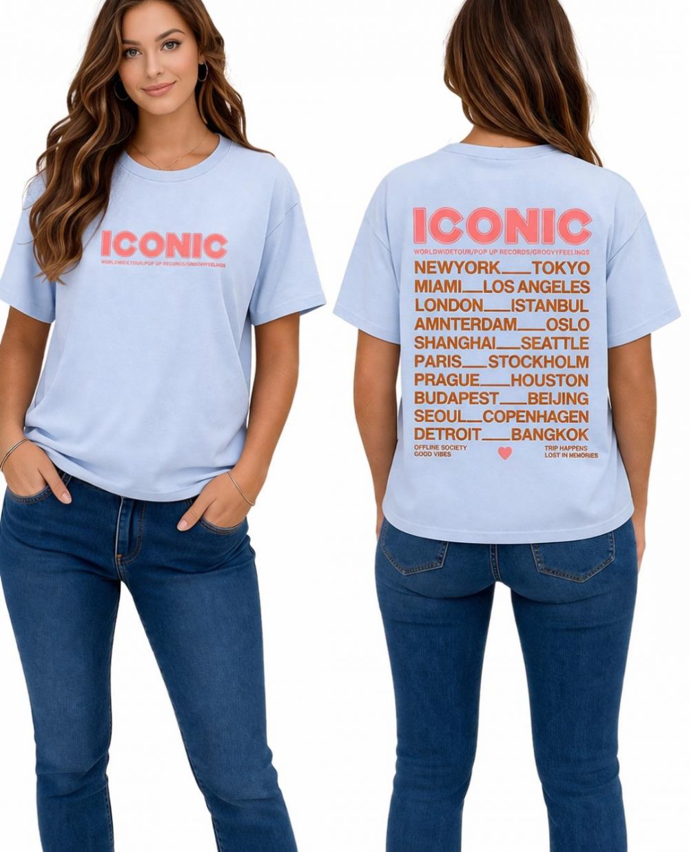 Tee-Shirt Iconic Bleue
