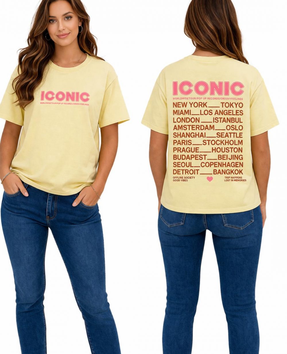 Tee-Shirt Iconic Jaune