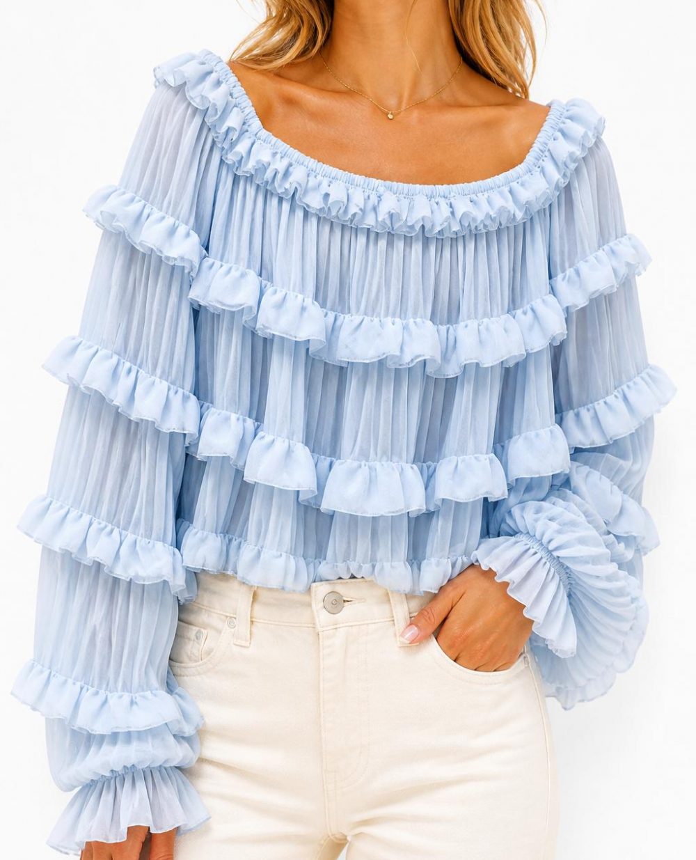 Chemise bleue Léa